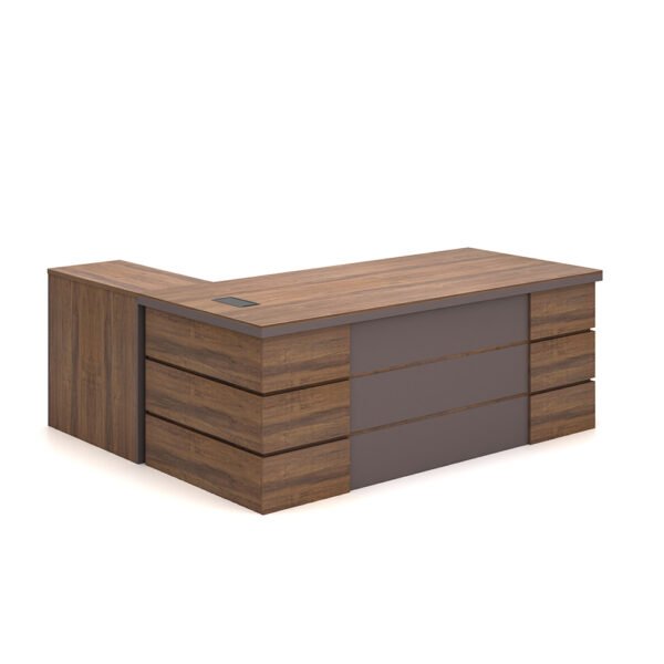 Brown/Oak Stride Desk