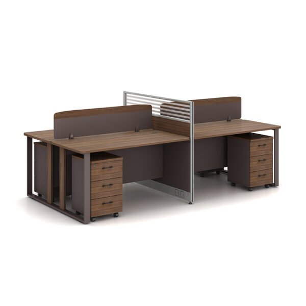 Brown/Oak Synergy Workstation